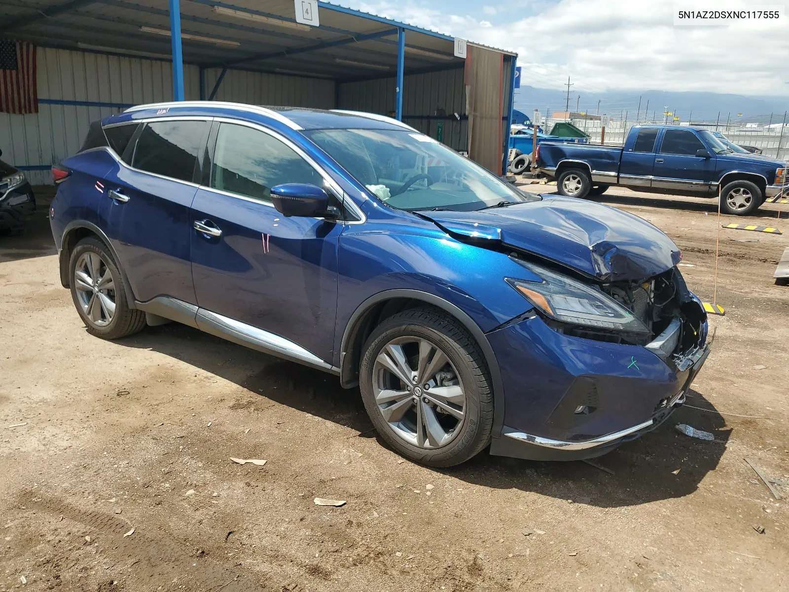 2022 Nissan Murano Platinum VIN: 5N1AZ2DSXNC117555 Lot: 59727894