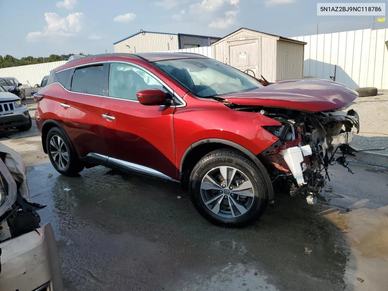 5N1AZ2BJ9NC118786 2022 Nissan Murano Sv