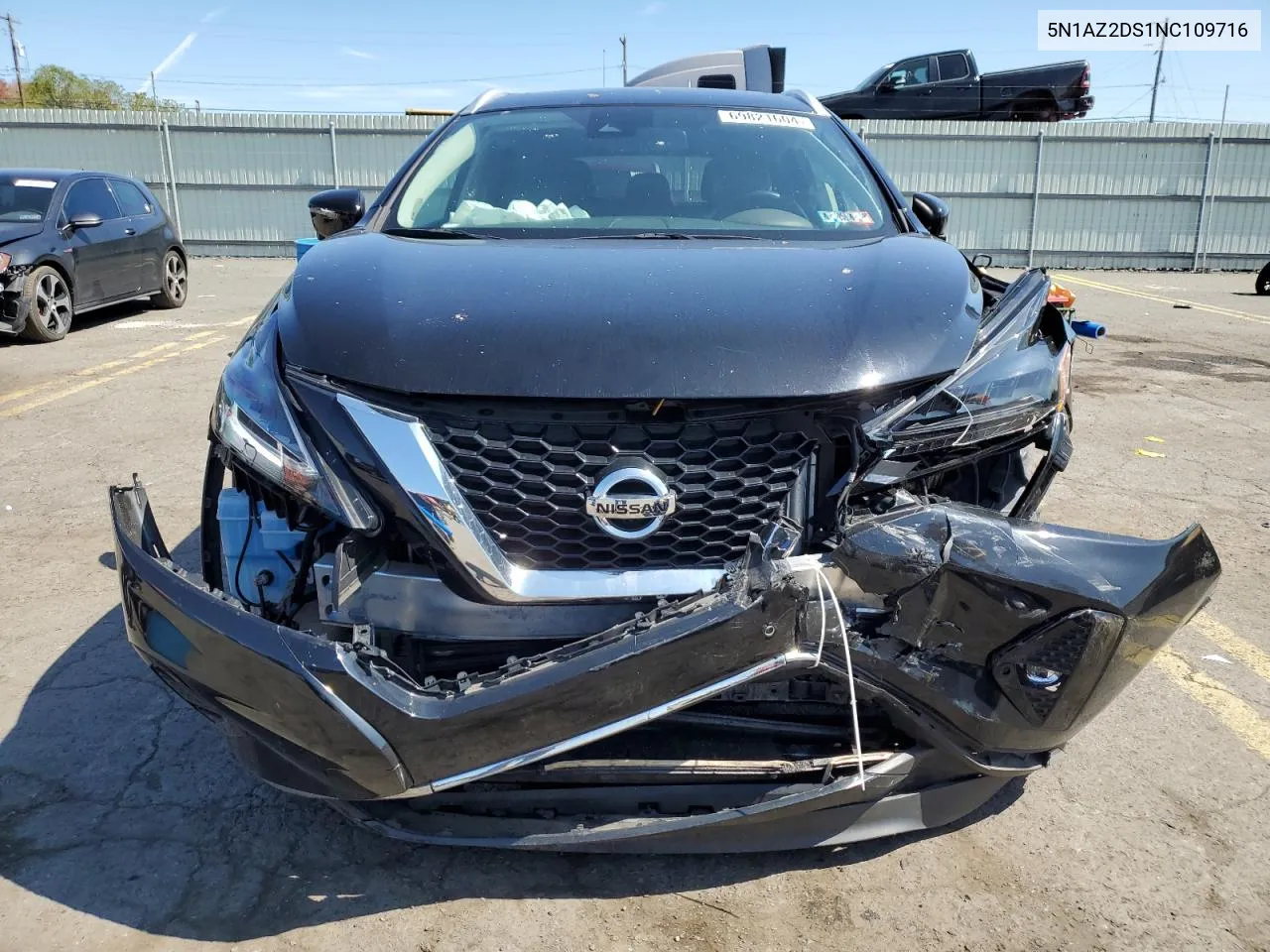 2022 Nissan Murano Platinum VIN: 5N1AZ2DS1NC109716 Lot: 69821604