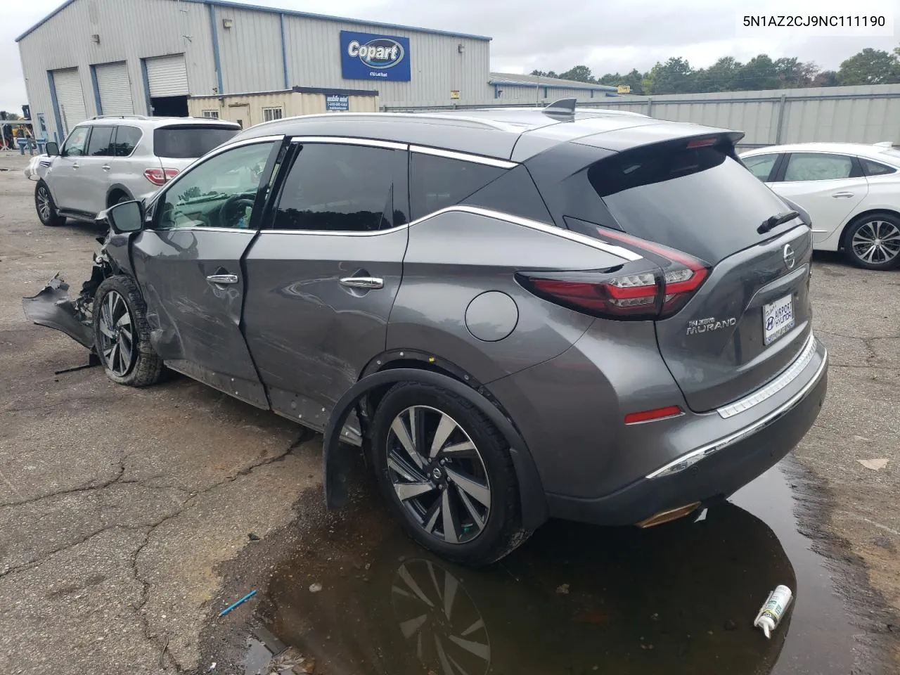 2022 Nissan Murano Sl VIN: 5N1AZ2CJ9NC111190 Lot: 70333394