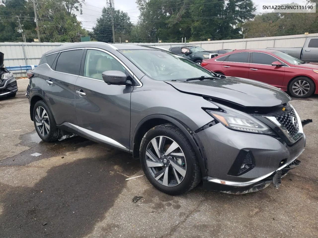 2022 Nissan Murano Sl VIN: 5N1AZ2CJ9NC111190 Lot: 70333394