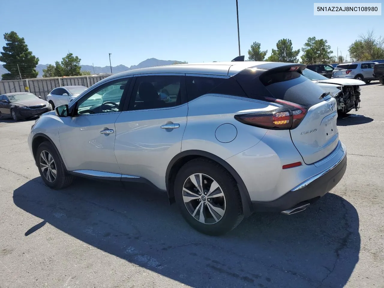 5N1AZ2AJ8NC108980 2022 Nissan Murano S