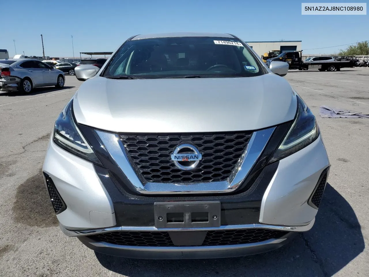 5N1AZ2AJ8NC108980 2022 Nissan Murano S