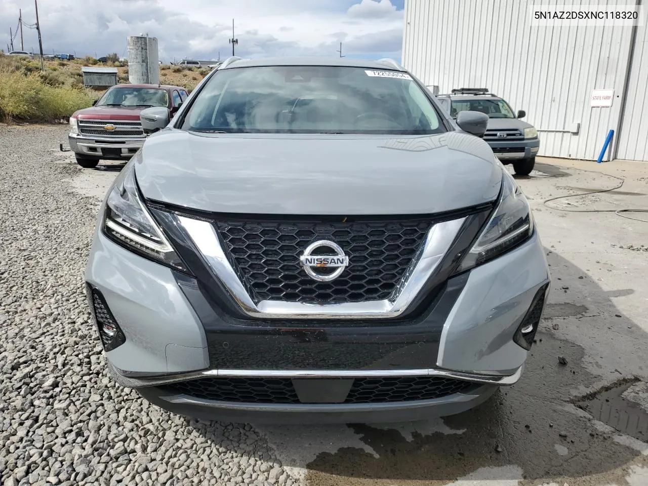 2022 Nissan Murano Platinum VIN: 5N1AZ2DSXNC118320 Lot: 72255054