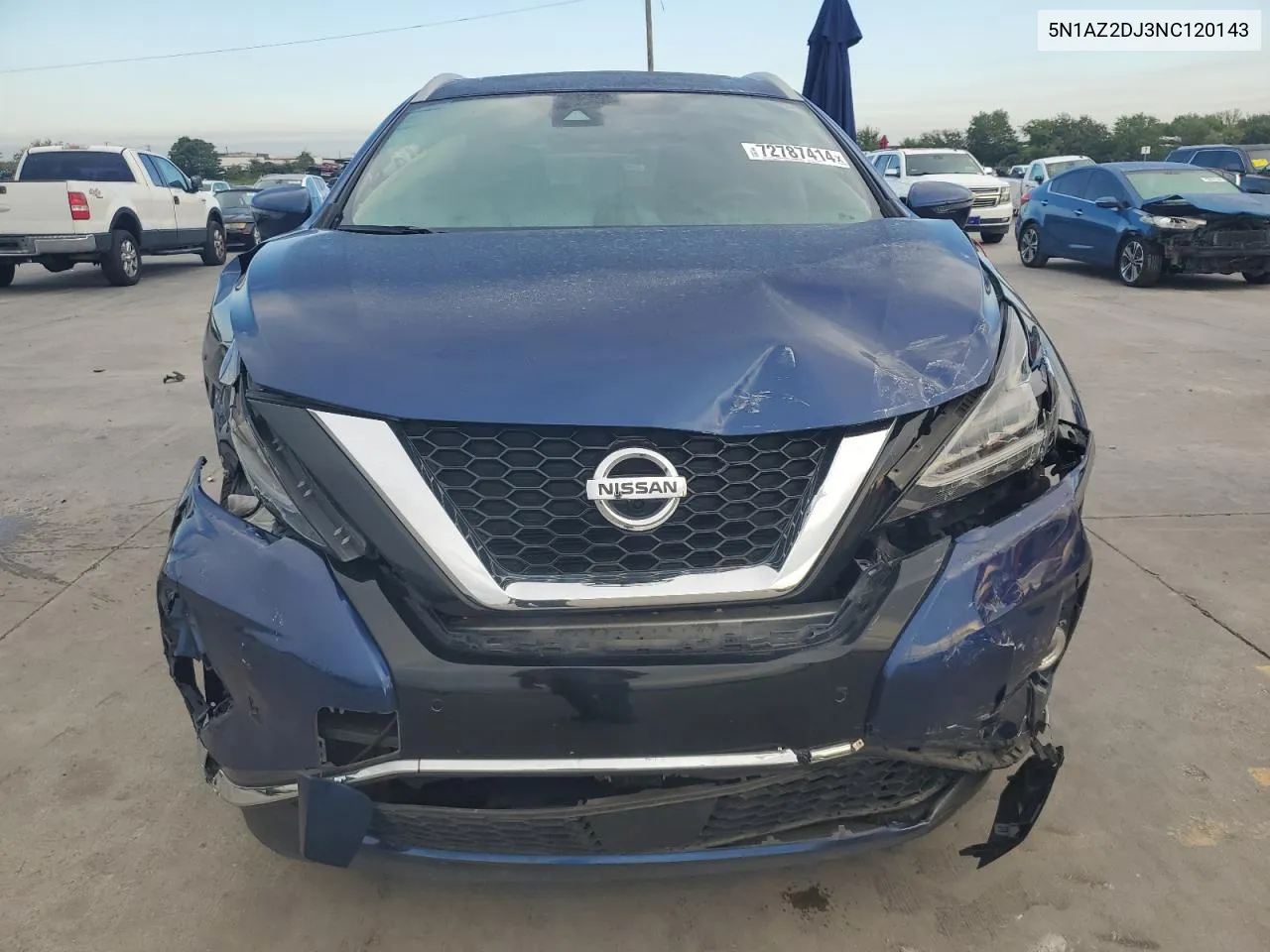 5N1AZ2DJ3NC120143 2022 Nissan Murano Platinum