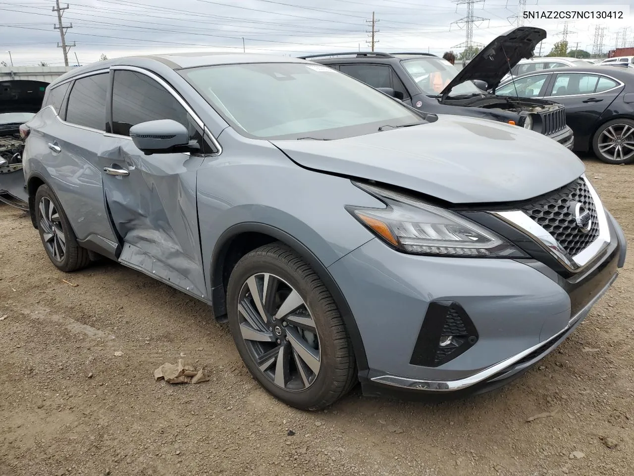 2022 Nissan Murano Sl VIN: 5N1AZ2CS7NC130412 Lot: 72806584