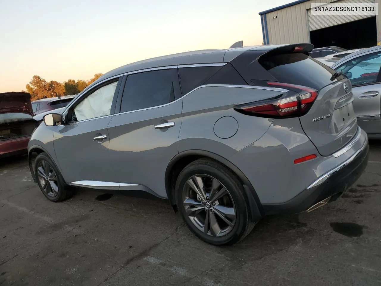 5N1AZ2DS0NC118133 2022 Nissan Murano Platinum