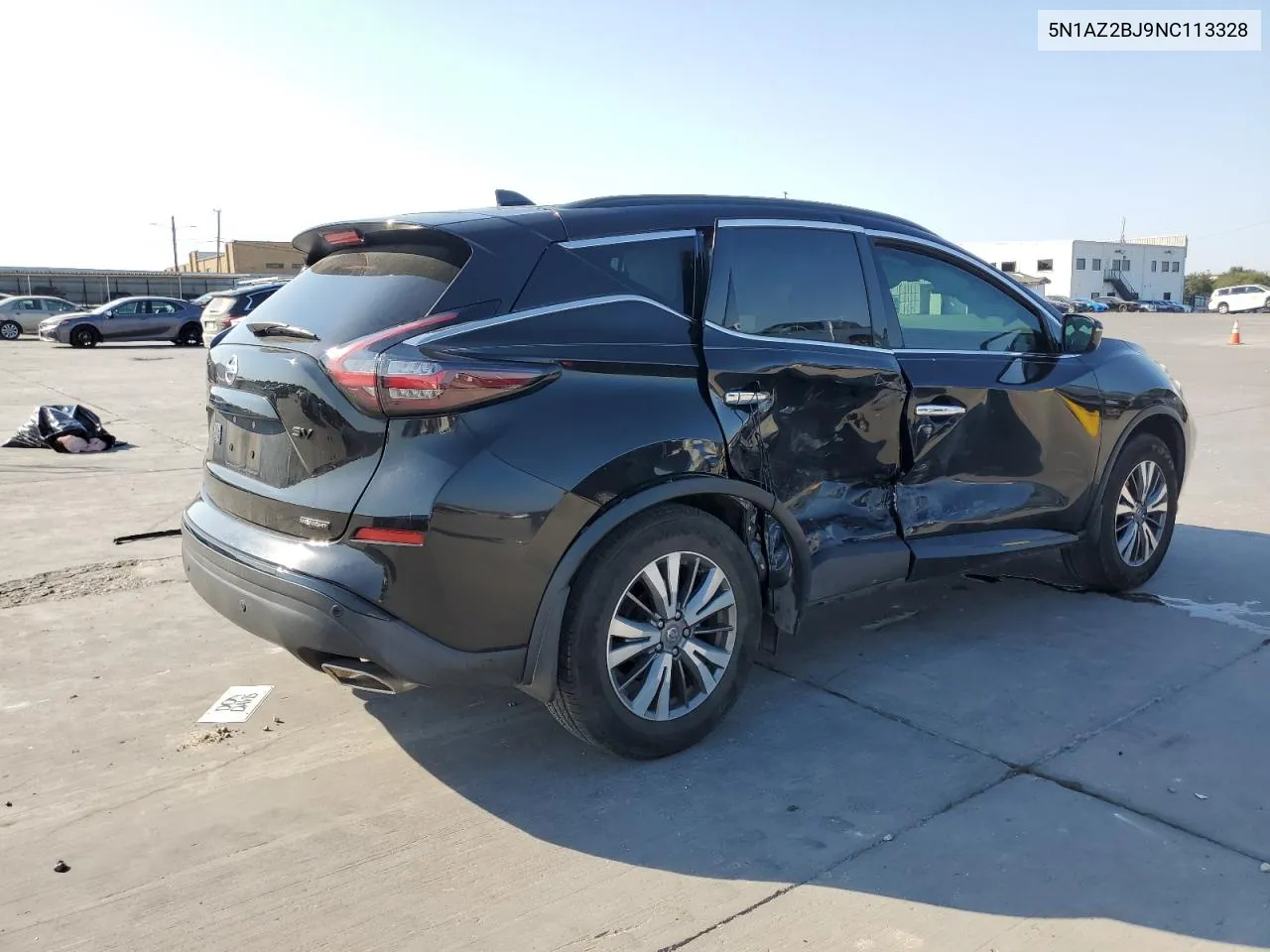 2022 Nissan Murano Sv VIN: 5N1AZ2BJ9NC113328 Lot: 73547044