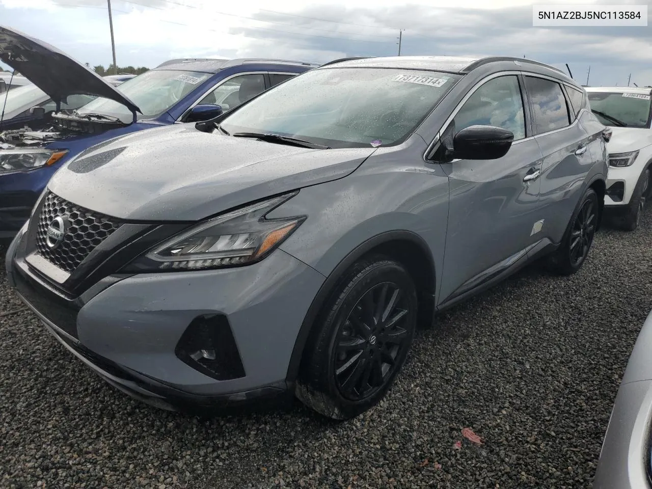 2022 Nissan Murano Sv VIN: 5N1AZ2BJ5NC113584 Lot: 73717314