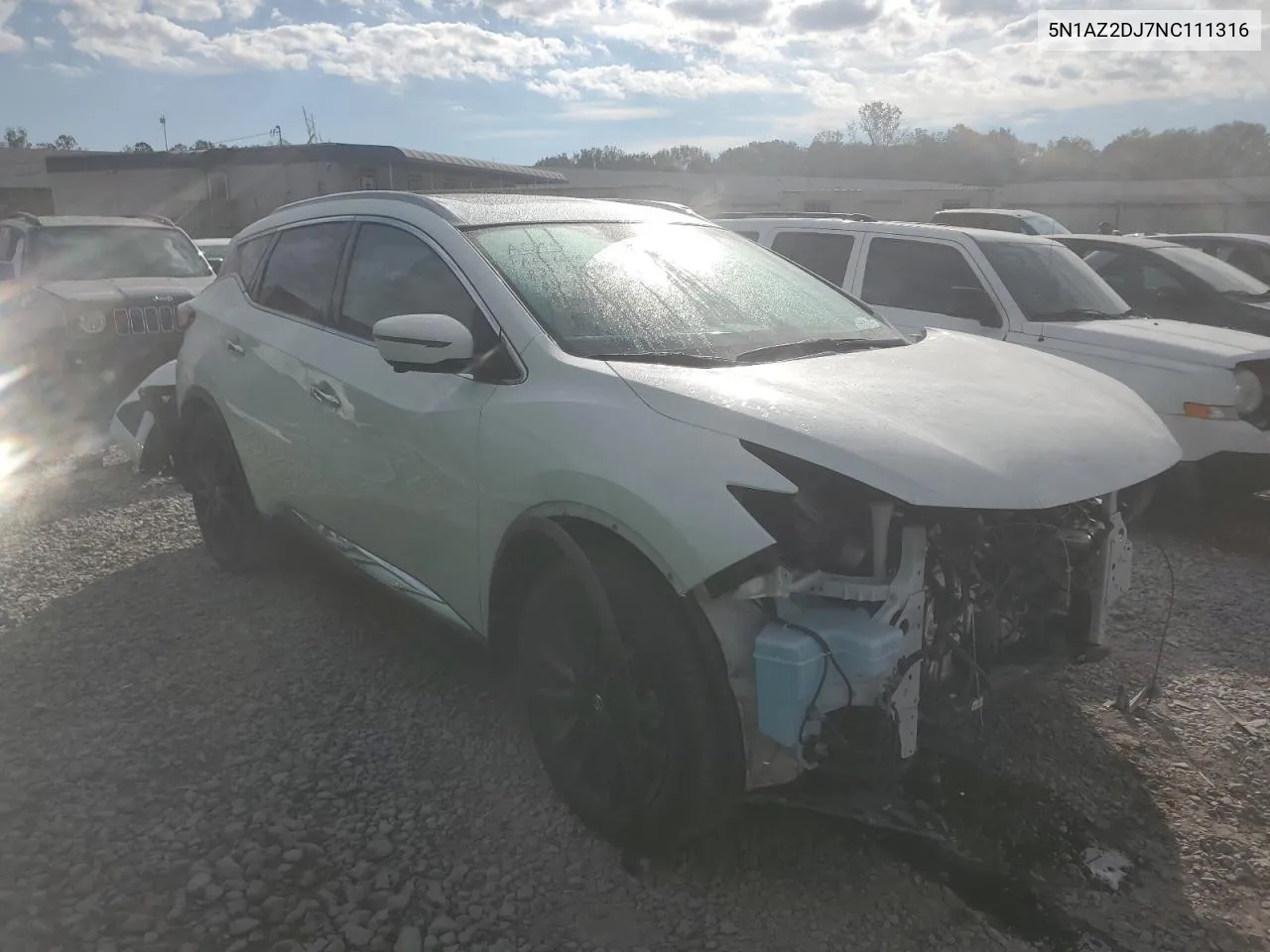 2022 Nissan Murano Platinum VIN: 5N1AZ2DJ7NC111316 Lot: 73954604