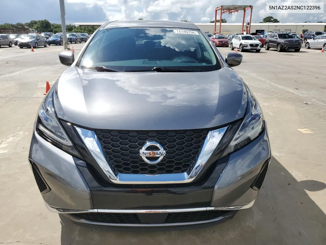 2022 Nissan Murano S VIN: 5N1AZ2AS2NC122396 Lot: 74140754