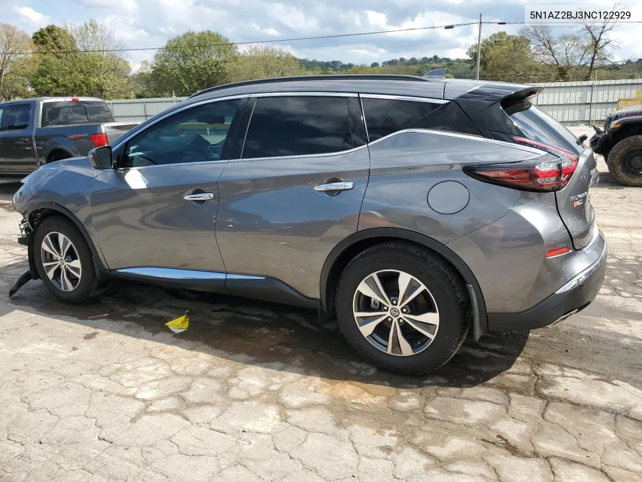 2022 Nissan Murano Sv VIN: 5N1AZ2BJ3NC122929 Lot: 74883984