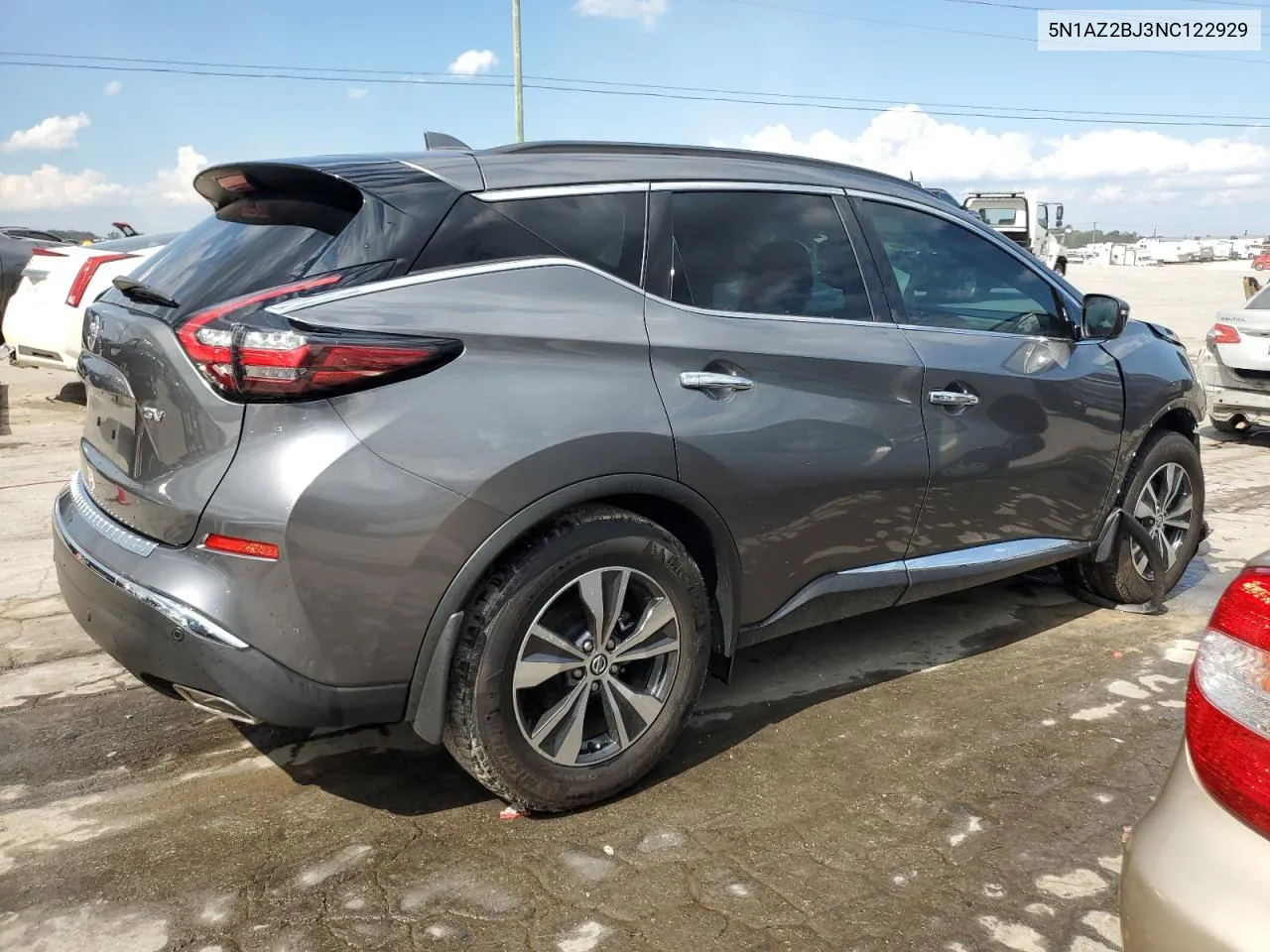 2022 Nissan Murano Sv VIN: 5N1AZ2BJ3NC122929 Lot: 74883984