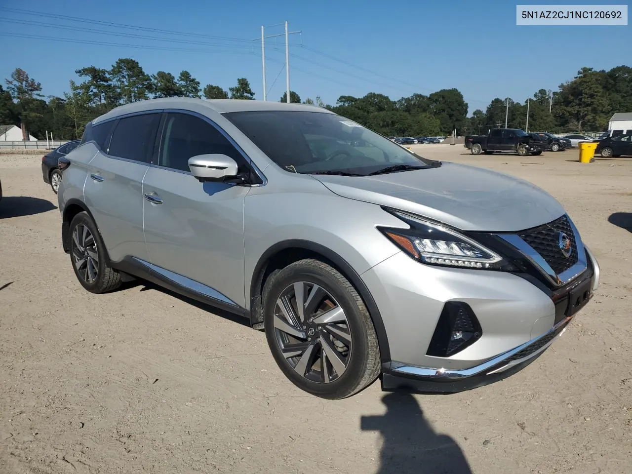 2022 Nissan Murano Sl VIN: 5N1AZ2CJ1NC120692 Lot: 75339184