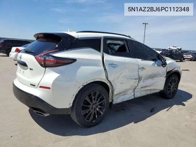 2023 Nissan Murano Sv VIN: 5N1AZ2BJ6PC112348 Lot: 62063554