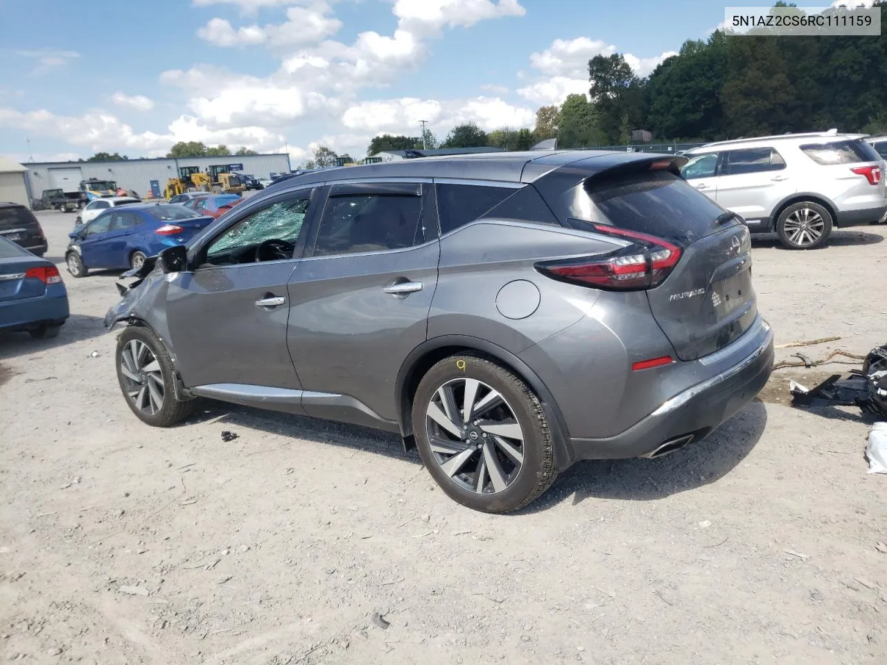 2024 Nissan Murano Sl VIN: 5N1AZ2CS6RC111159 Lot: 74450854