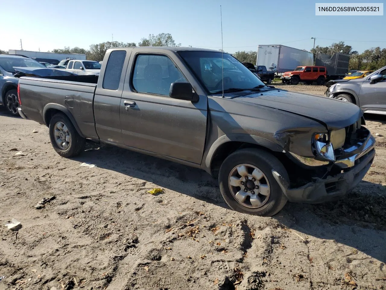 1998 Nissan Frontier King Cab Xe VIN: 1N6DD26S8WC305521 Lot: 78254594