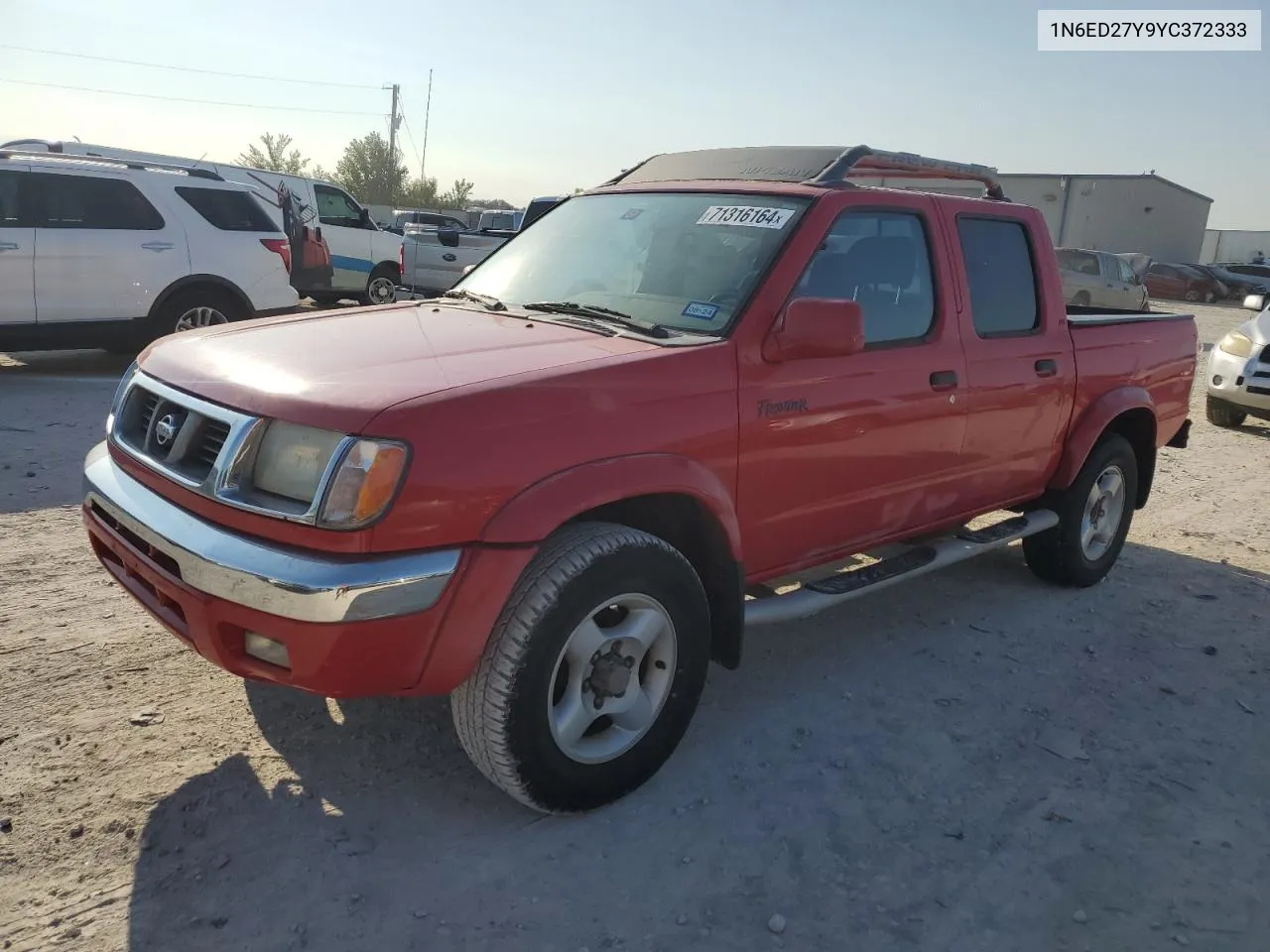 2000 Nissan Frontier Crew Cab Xe VIN: 1N6ED27Y9YC372333 Lot: 71316164