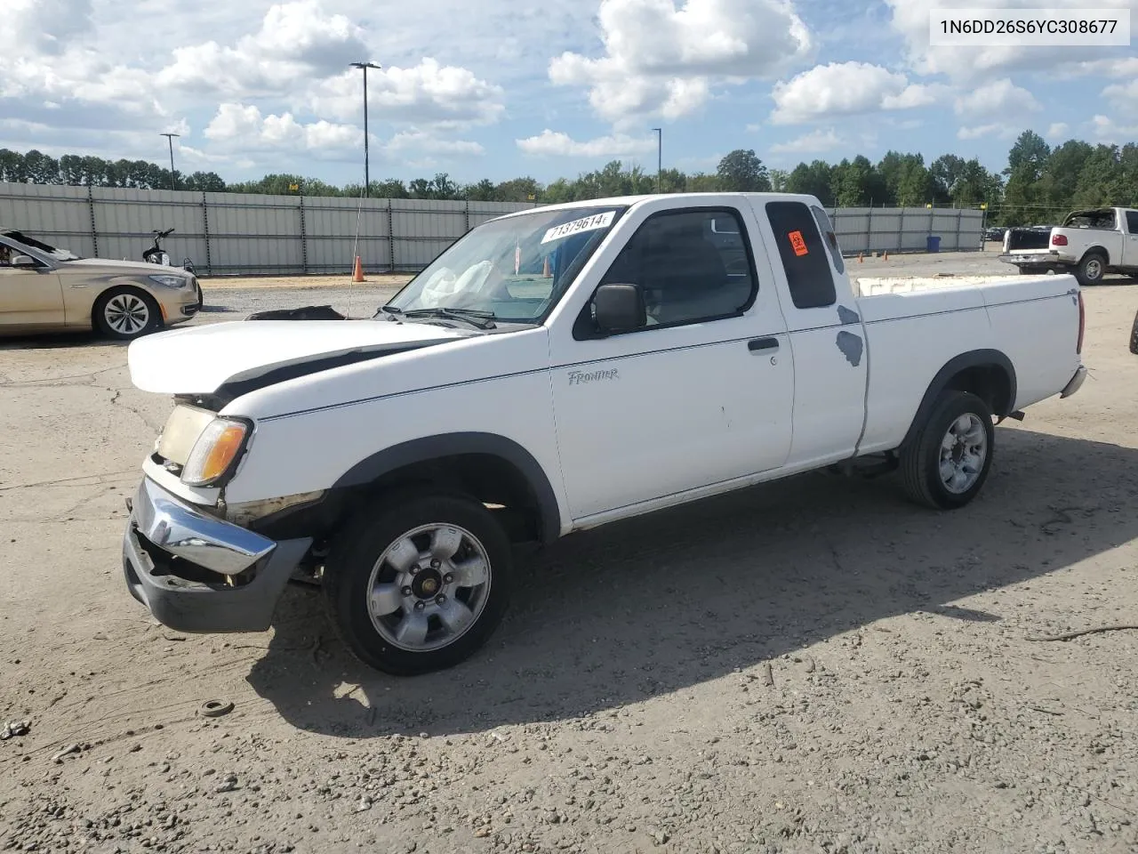 2000 Nissan Frontier King Cab Xe VIN: 1N6DD26S6YC308677 Lot: 71379614