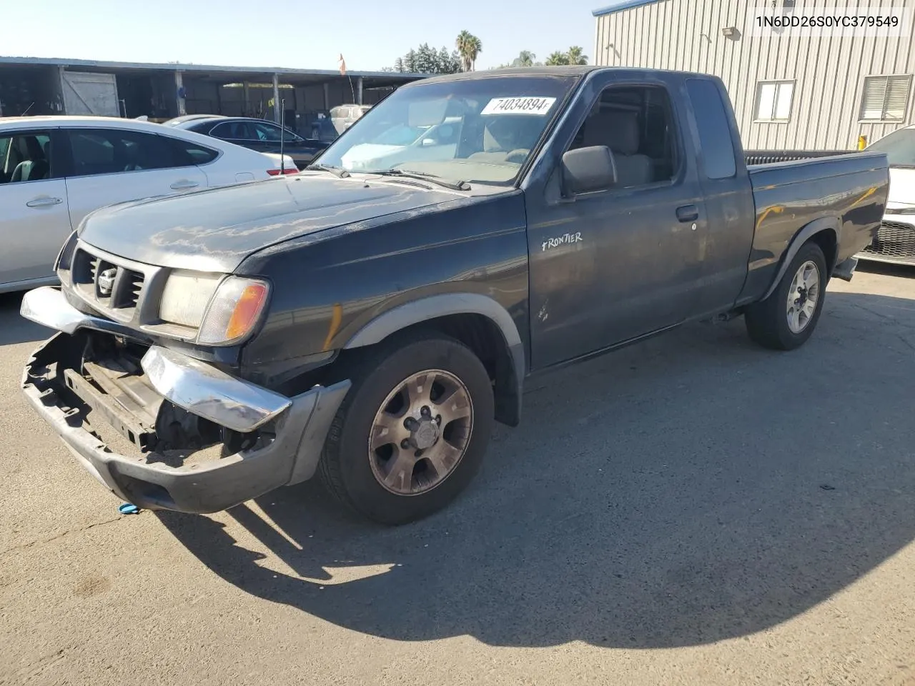 2000 Nissan Frontier King Cab Xe VIN: 1N6DD26S0YC379549 Lot: 74034894