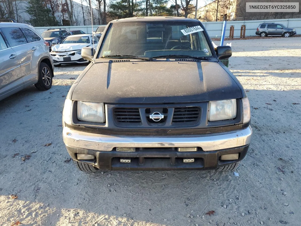 2000 Nissan Frontier King Cab Xe VIN: 1N6ED26T6YC325850 Lot: 80007644