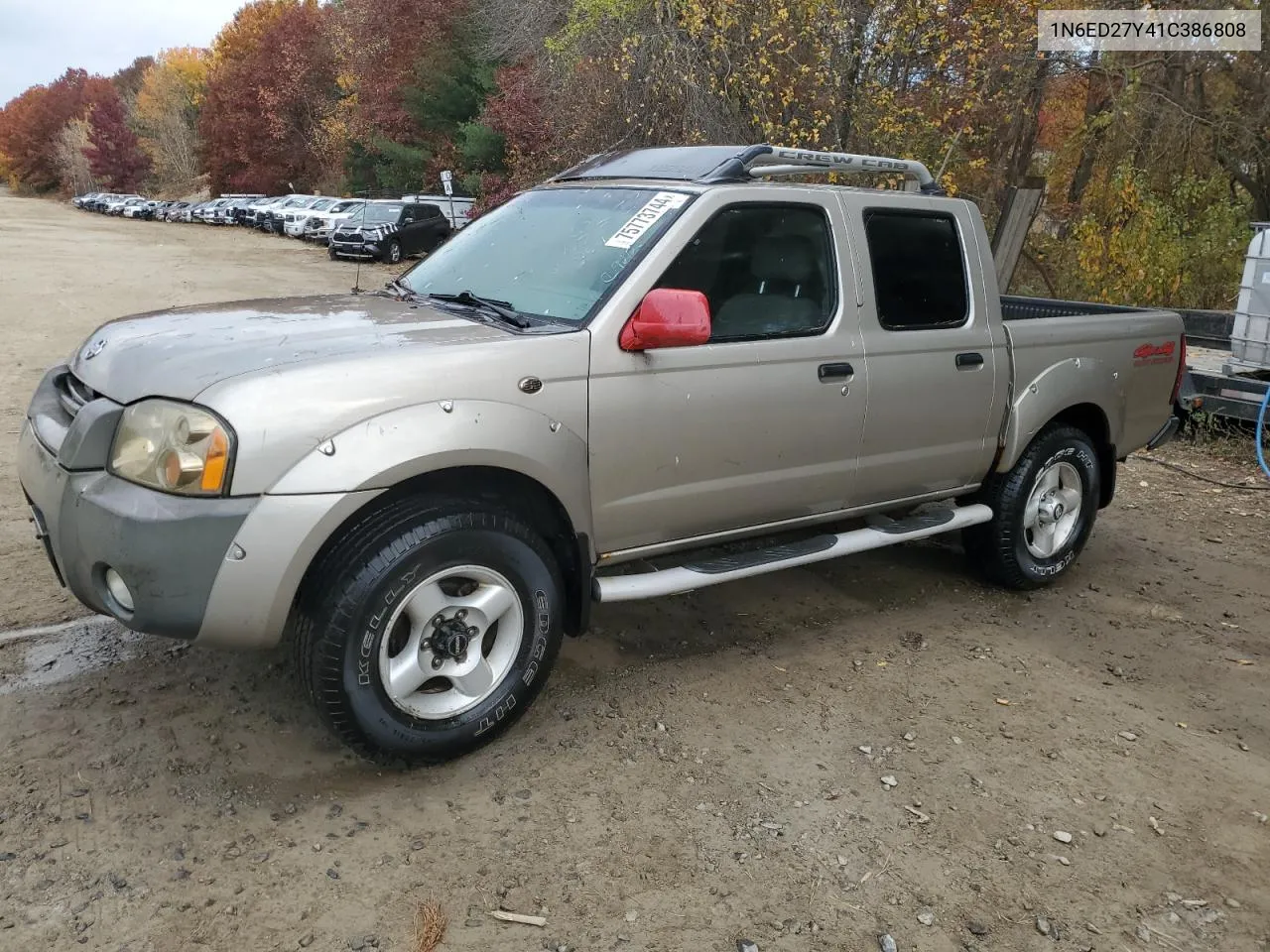 2001 Nissan Frontier Crew Cab Xe VIN: 1N6ED27Y41C386808 Lot: 75773744