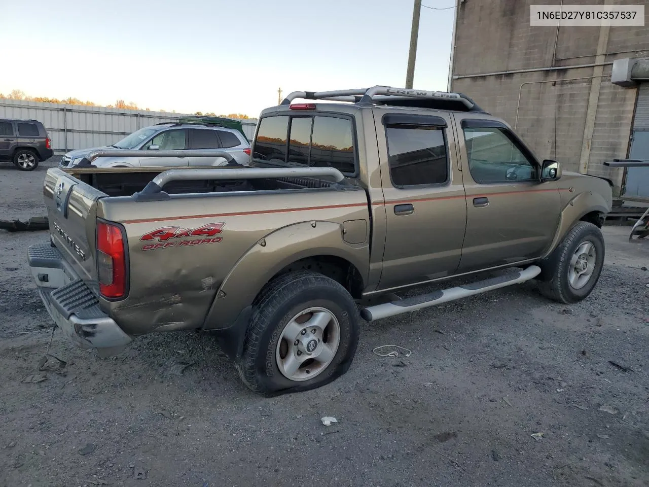 2001 Nissan Frontier Crew Cab Xe VIN: 1N6ED27Y81C357537 Lot: 77595894