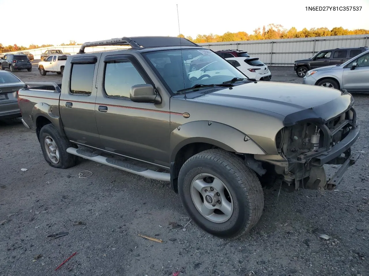 2001 Nissan Frontier Crew Cab Xe VIN: 1N6ED27Y81C357537 Lot: 77595894