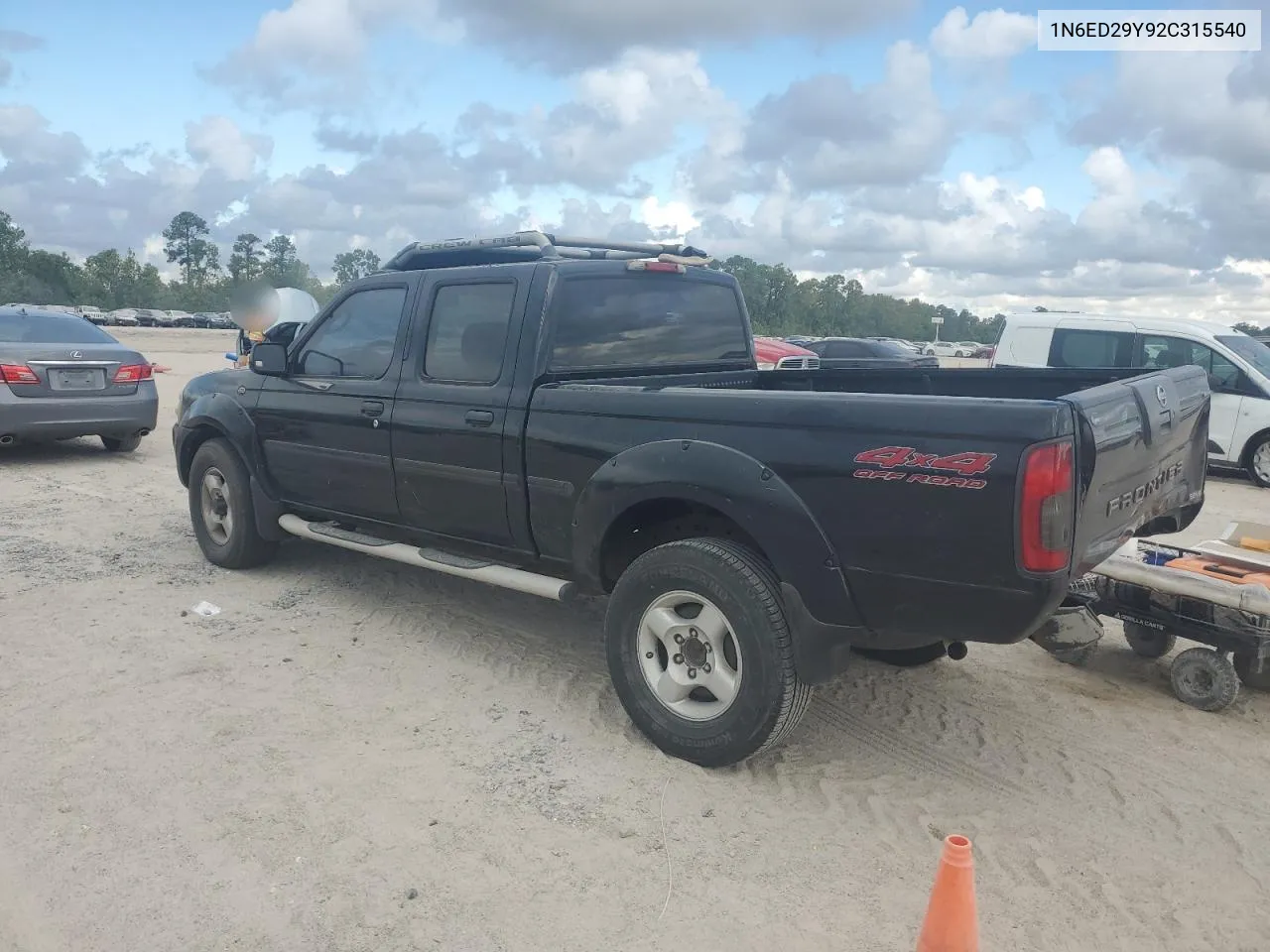 2002 Nissan Frontier Crew Cab Xe VIN: 1N6ED29Y92C315540 Lot: 68104754