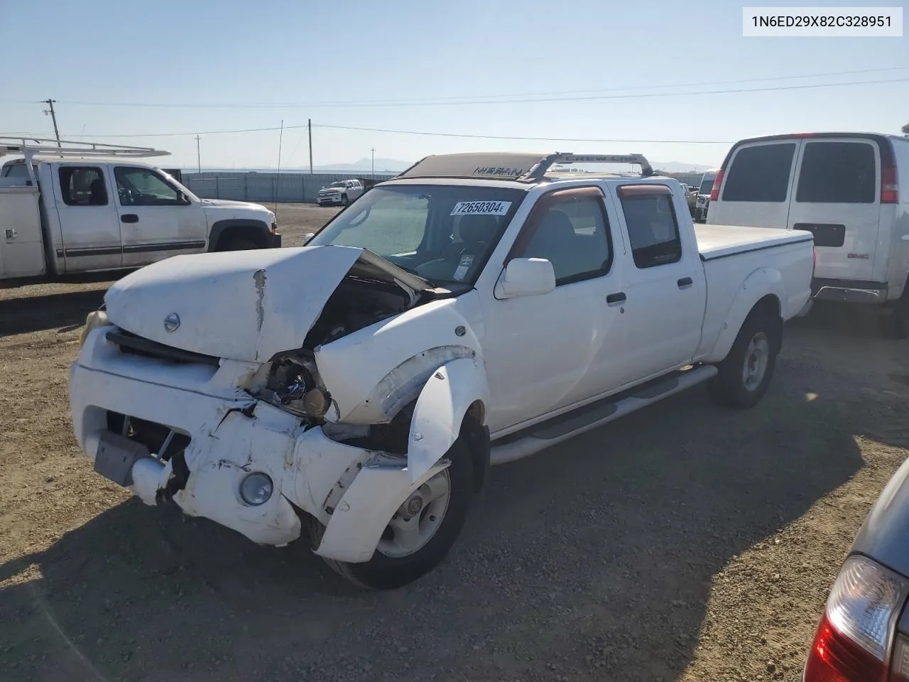 2002 Nissan Frontier Crew Cab Xe VIN: 1N6ED29X82C328951 Lot: 72650304