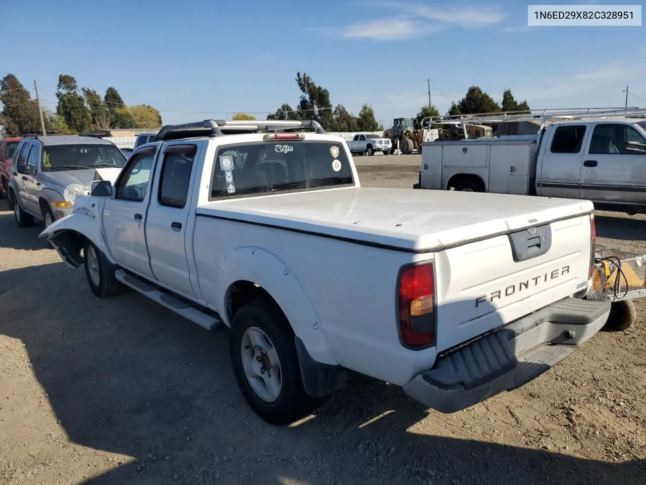 2002 Nissan Frontier Crew Cab Xe VIN: 1N6ED29X82C328951 Lot: 72650304