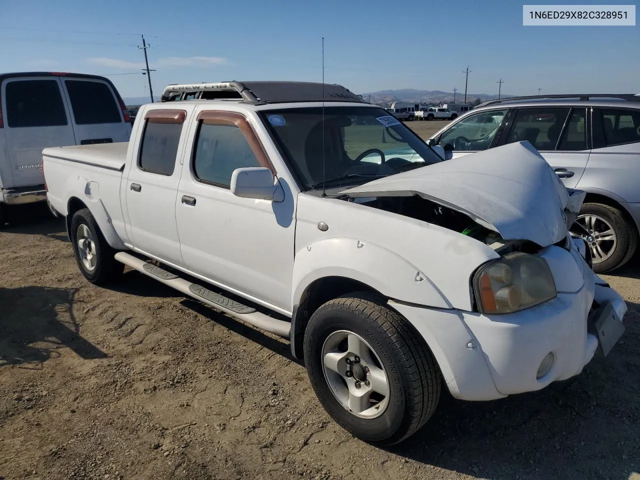 2002 Nissan Frontier Crew Cab Xe VIN: 1N6ED29X82C328951 Lot: 72650304