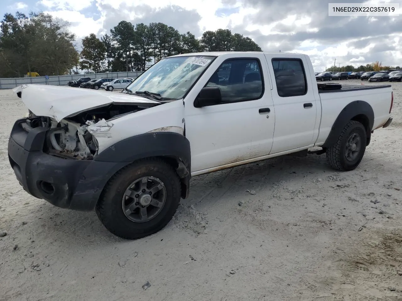 2002 Nissan Frontier Crew Cab Xe VIN: 1N6ED29X22C357619 Lot: 78707694