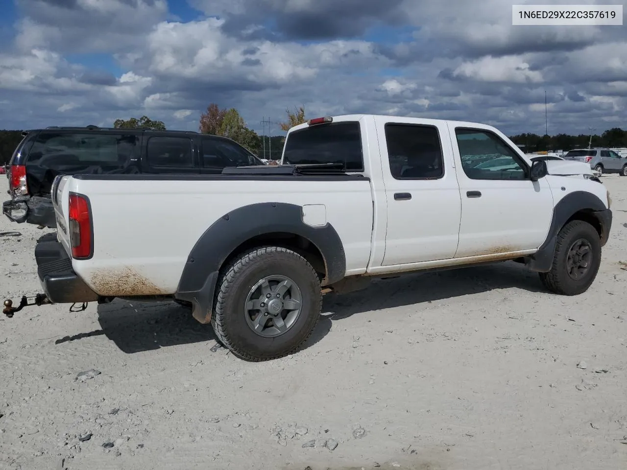 2002 Nissan Frontier Crew Cab Xe VIN: 1N6ED29X22C357619 Lot: 78707694