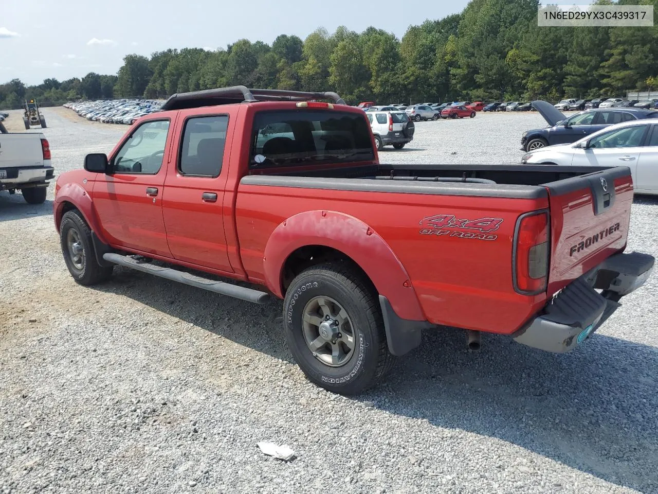 2003 Nissan Frontier Crew Cab Xe VIN: 1N6ED29YX3C439317 Lot: 70885694