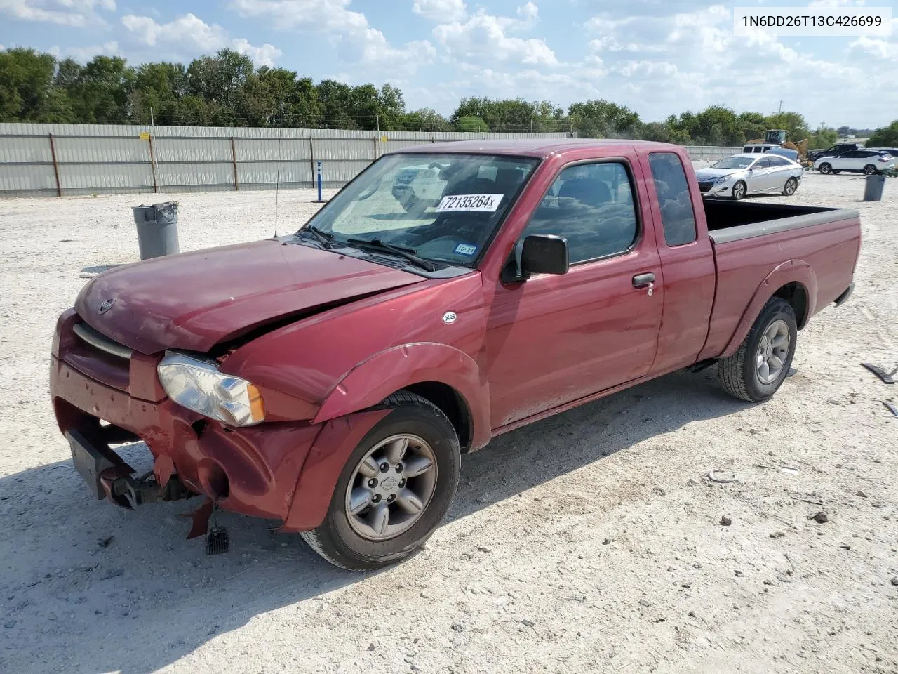 2003 Nissan Frontier King Cab Xe VIN: 1N6DD26T13C426699 Lot: 72135264