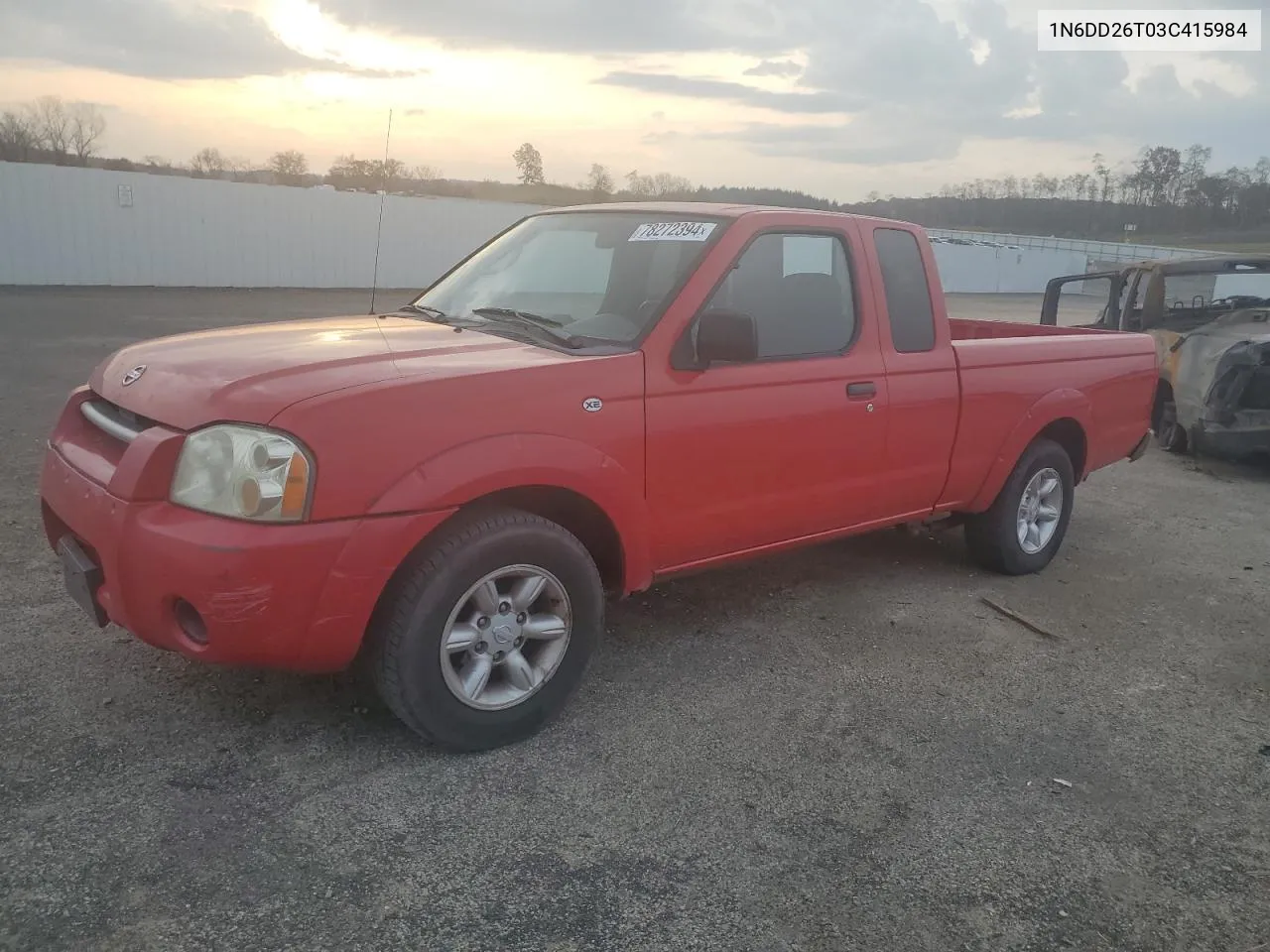 2003 Nissan Frontier King Cab Xe VIN: 1N6DD26T03C415984 Lot: 78272394