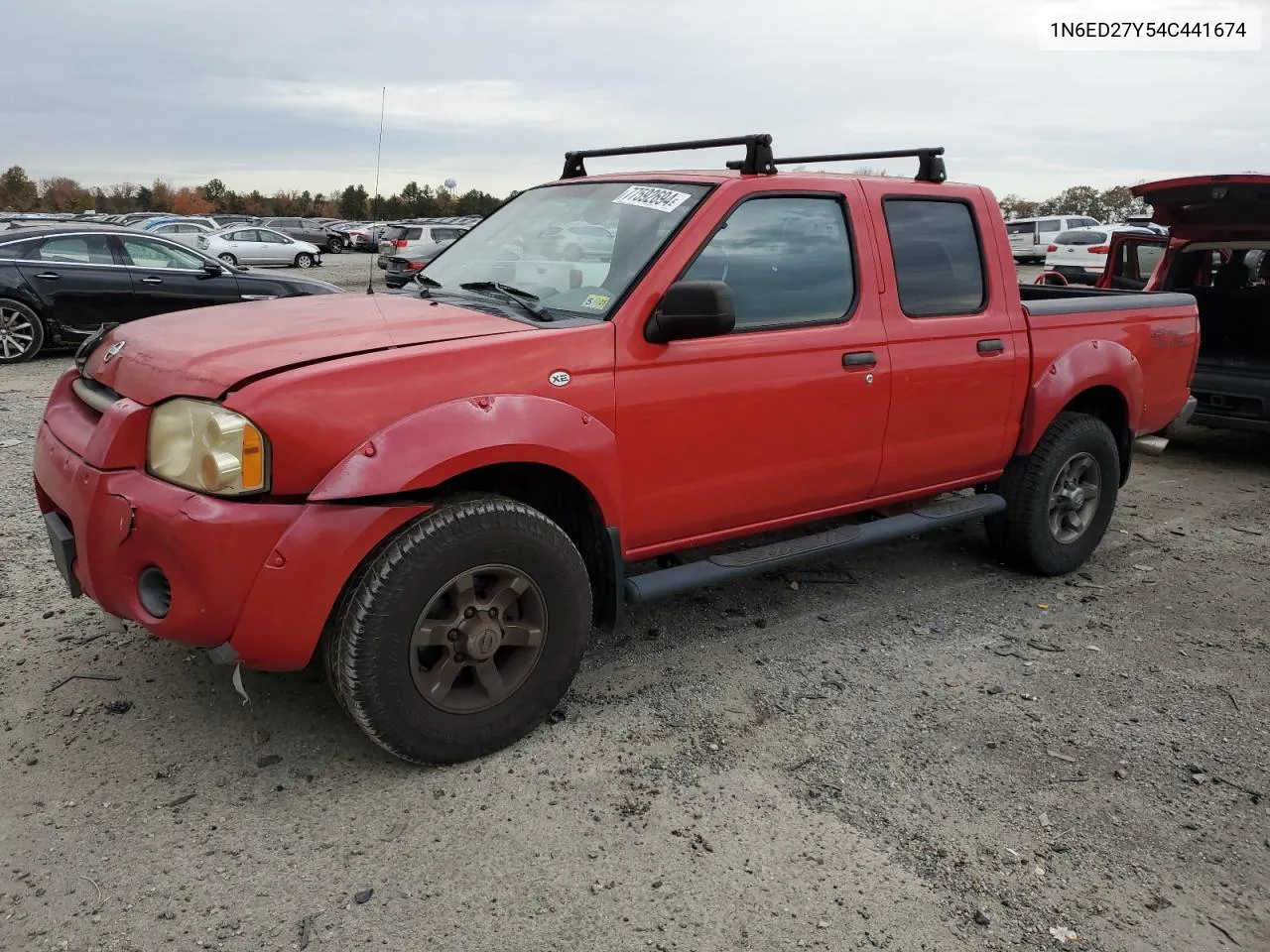 2004 Nissan Frontier Crew Cab Xe V6 VIN: 1N6ED27Y54C441674 Lot: 77592694