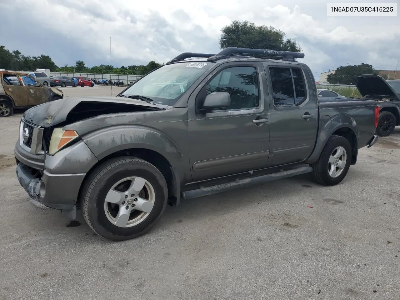 2005 Nissan Frontier Crew Cab Le VIN: 1N6AD07U35C416225 Lot: 68075224