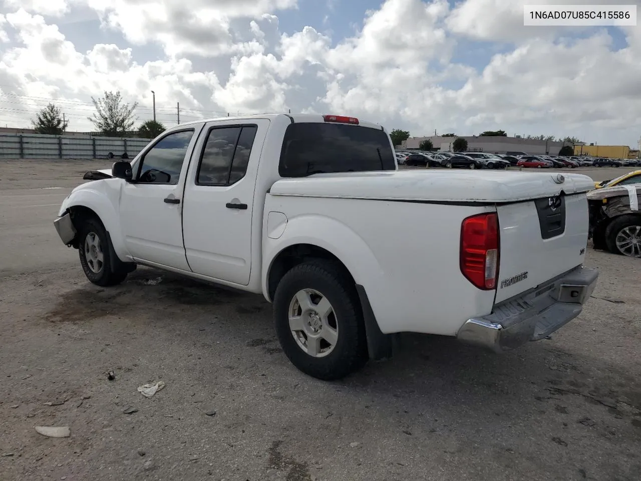 2005 Nissan Frontier Crew Cab Le VIN: 1N6AD07U85C415586 Lot: 70027864