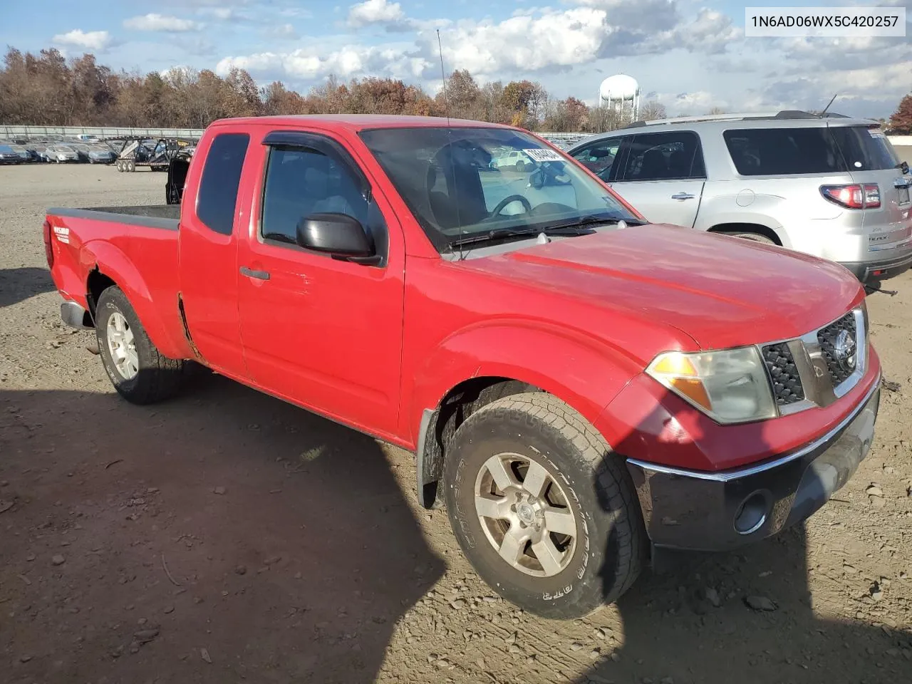 2005 Nissan Frontier King Cab Le VIN: 1N6AD06WX5C420257 Lot: 78644834