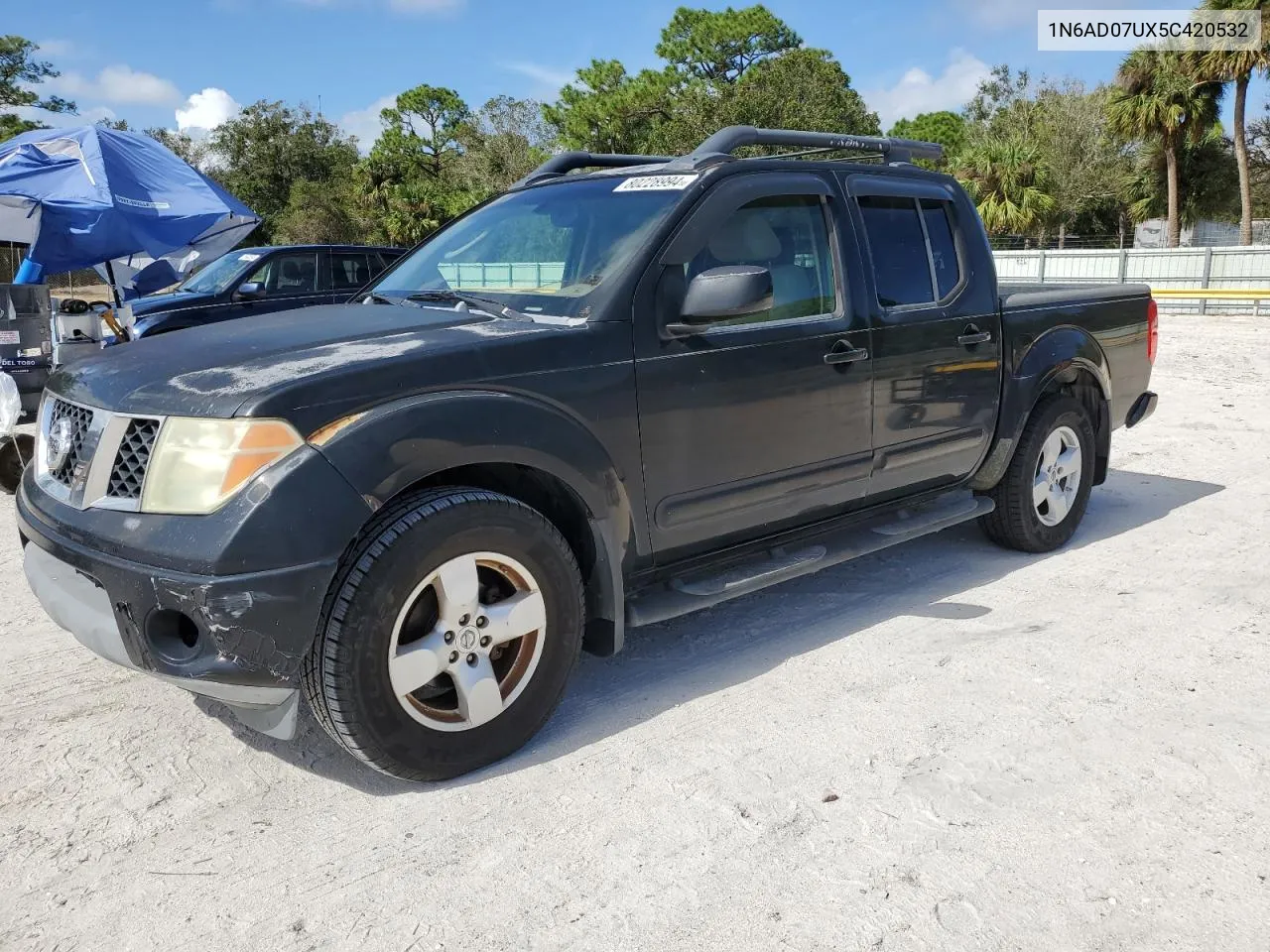 2005 Nissan Frontier Crew Cab Le VIN: 1N6AD07UX5C420532 Lot: 80228994