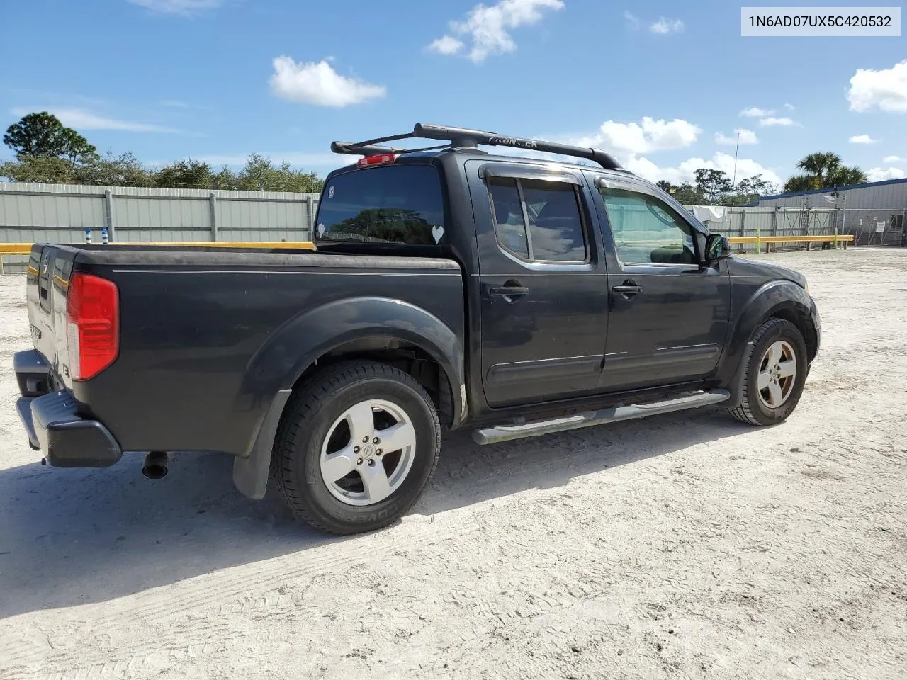 2005 Nissan Frontier Crew Cab Le VIN: 1N6AD07UX5C420532 Lot: 80228994