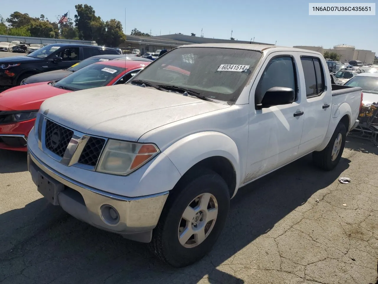 2006 Nissan Frontier Crew Cab Le VIN: 1N6AD07U36C435651 Lot: 60341514