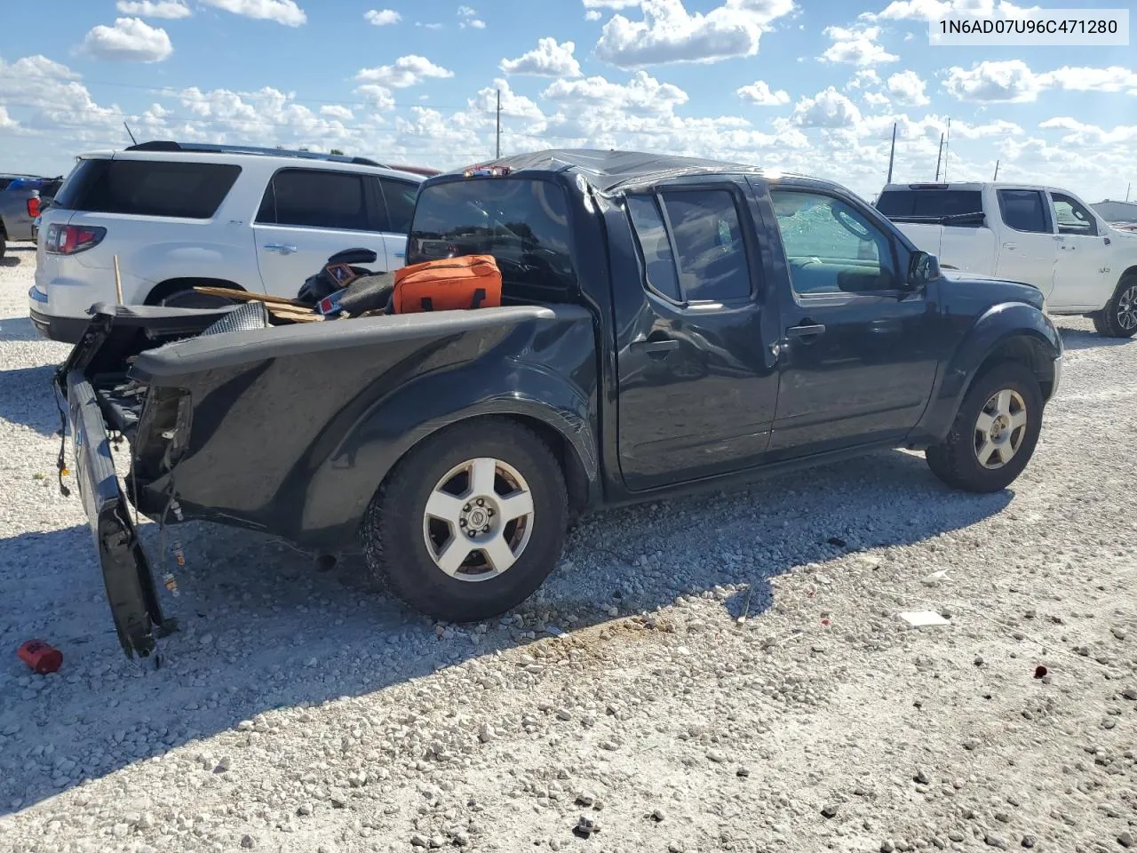 2006 Nissan Frontier Crew Cab Le VIN: 1N6AD07U96C471280 Lot: 72343954