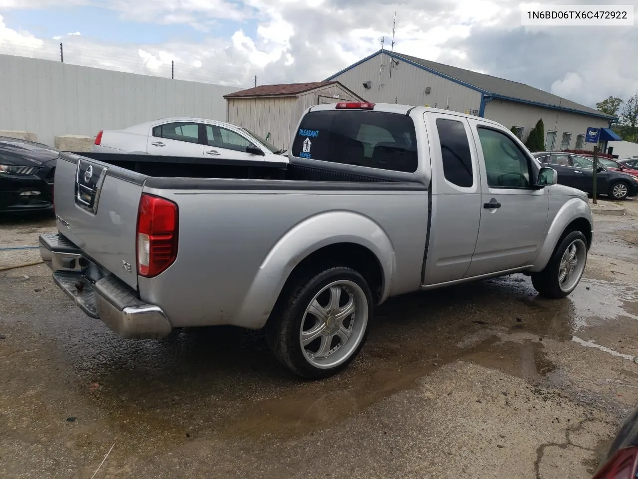 2006 Nissan Frontier King Cab Xe VIN: 1N6BD06TX6C472922 Lot: 72937714