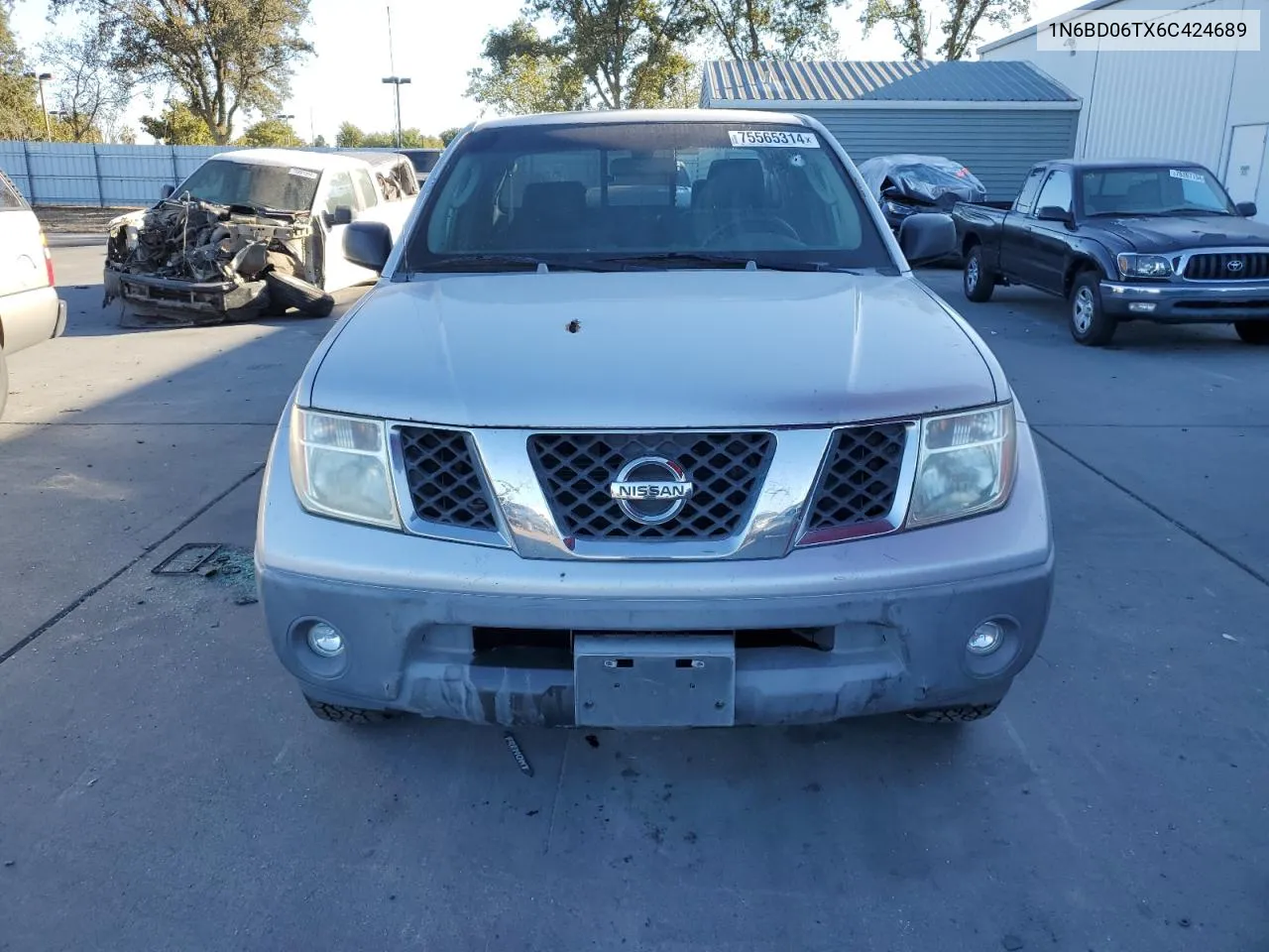 2006 Nissan Frontier King Cab Xe VIN: 1N6BD06TX6C424689 Lot: 75565314