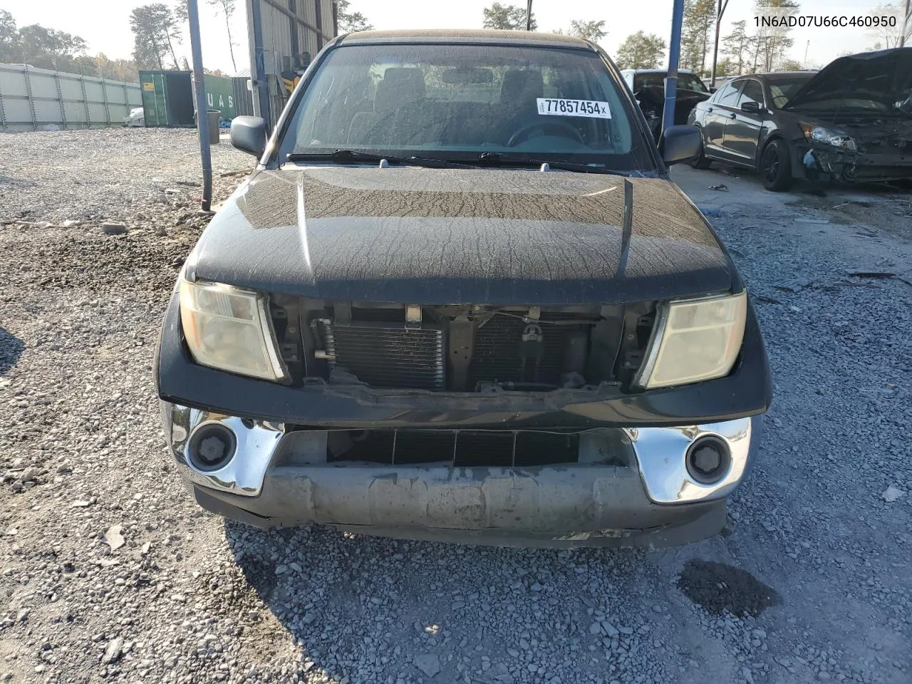 2006 Nissan Frontier Crew Cab Le VIN: 1N6AD07U66C460950 Lot: 77857454