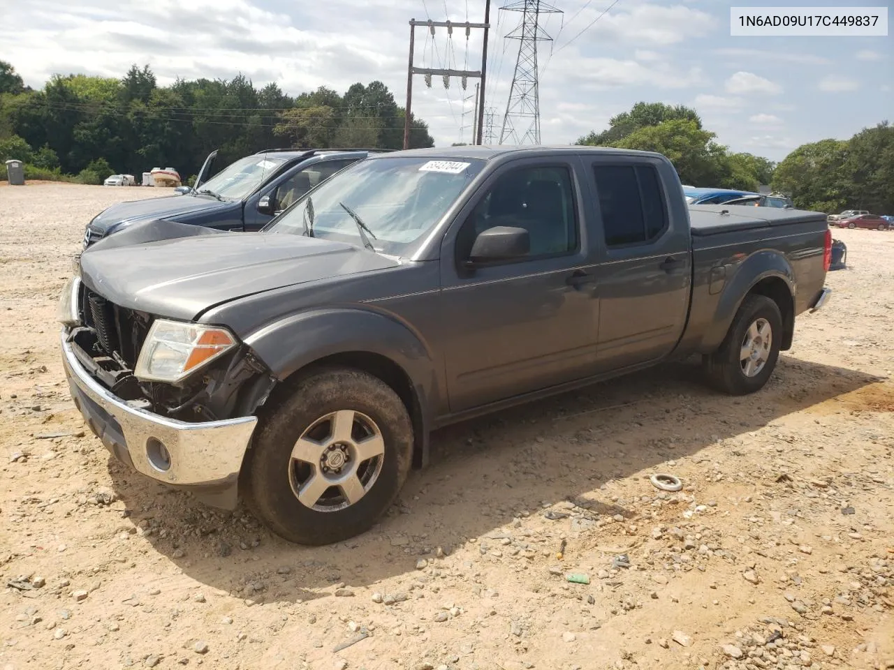 2007 Nissan Frontier Crew Cab Le VIN: 1N6AD09U17C449837 Lot: 68437044