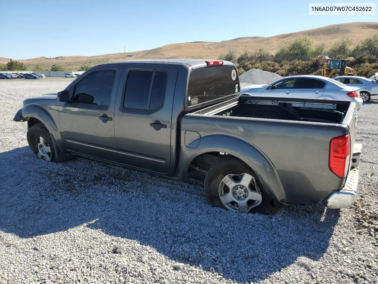 2007 Nissan Frontier Crew Cab Le VIN: 1N6AD07W07C452622 Lot: 71385194